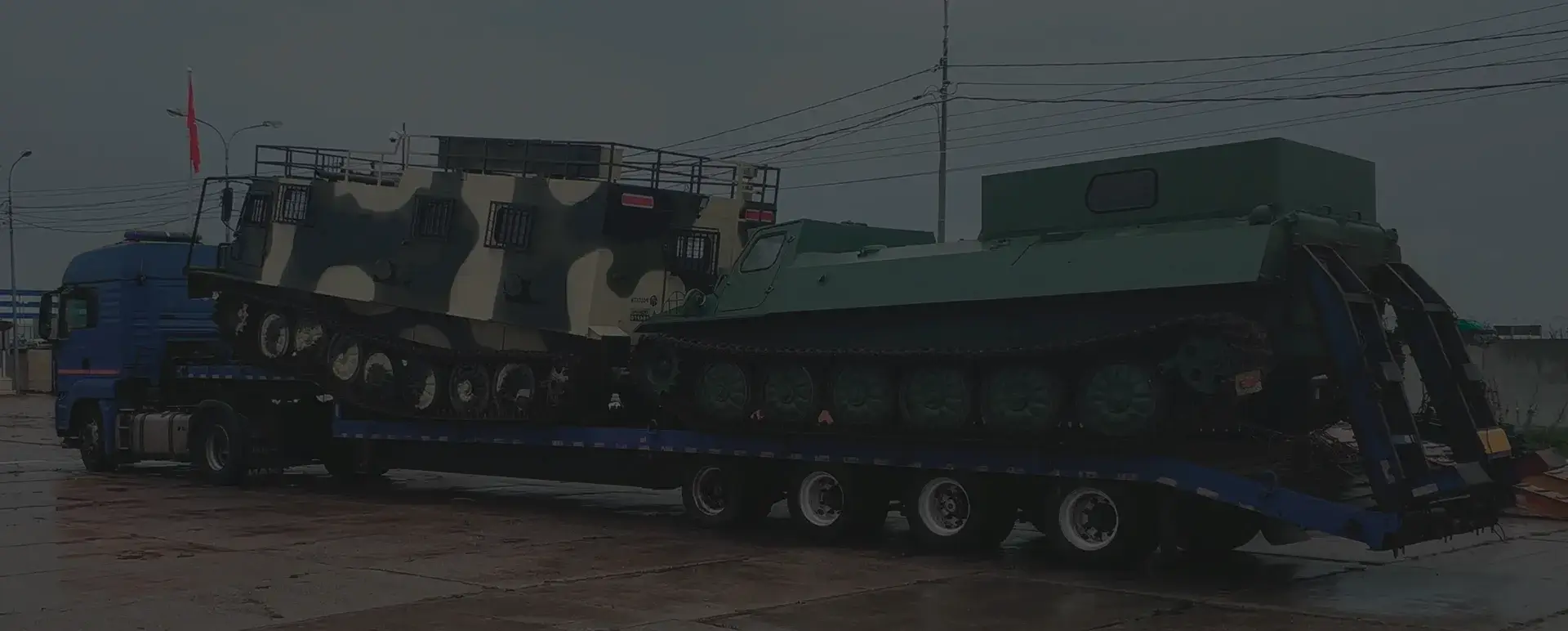 Транспортировка танков и ракет в селе Утёвка (Приволжский округ - Самарская область) с соблюдением секретности.